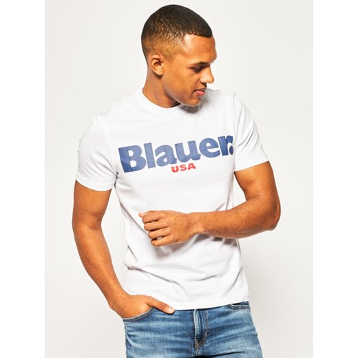 T-shirt męski Blauer z krótkim rękawem 
