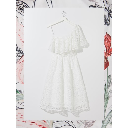 Mohito - Ażurowa sukienka hiszpanka - Biały Mohito  M 