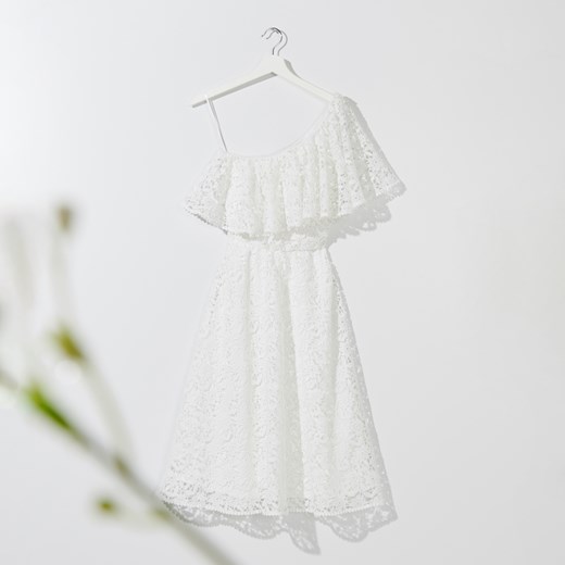 Mohito - Ażurowa sukienka hiszpanka - Biały Mohito  M 
