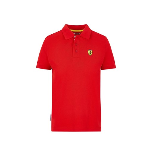 T-shirt chłopięce Scuderia Ferrari F1 Team bez wzorów z krótkim rękawem 