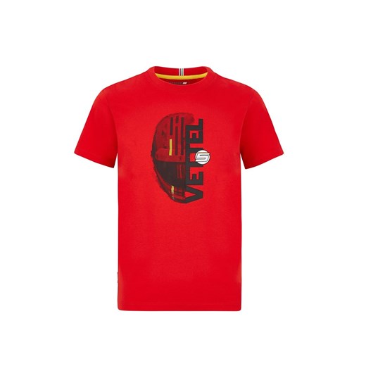 T-shirt chłopięce Scuderia Ferrari F1 Team czerwony 