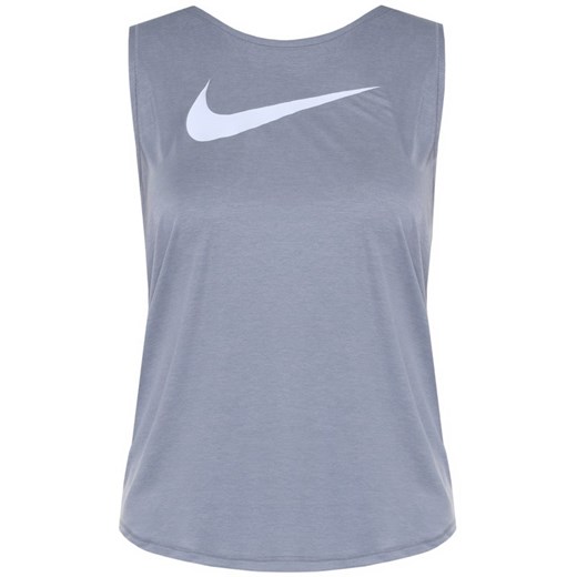 Bluzka damska Nike szara sportowa z okrągłym dekoltem 