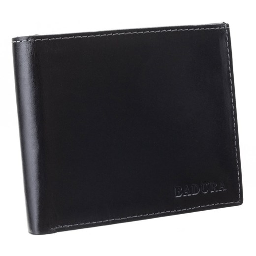 Elegancki biznesowy portfel skórzany poziomy składany Badura Badura  uniwersalny rovicky.eu