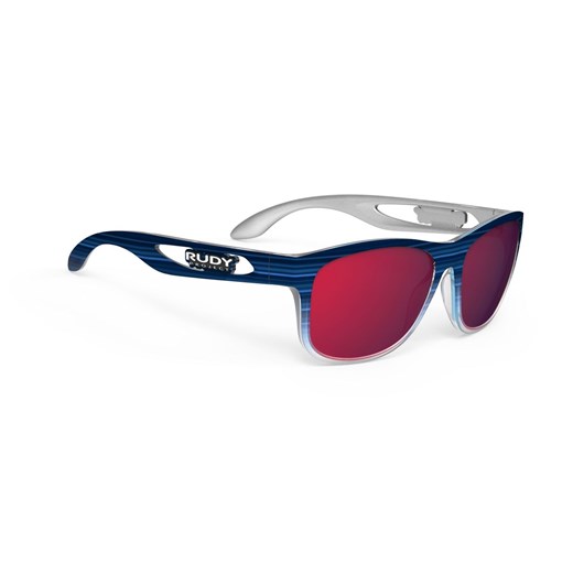 Okulary Rudy Project Groundcontrol Blue Streaked Matte - Polar 3FX HDR Multilaser Red
