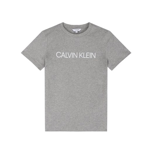 T-shirt chłopięce szary Calvin Klein z krótkim rękawem 
