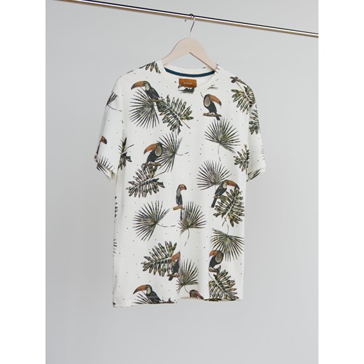 T-shirt męski Reserved z krótkim rękawem na wiosnę
