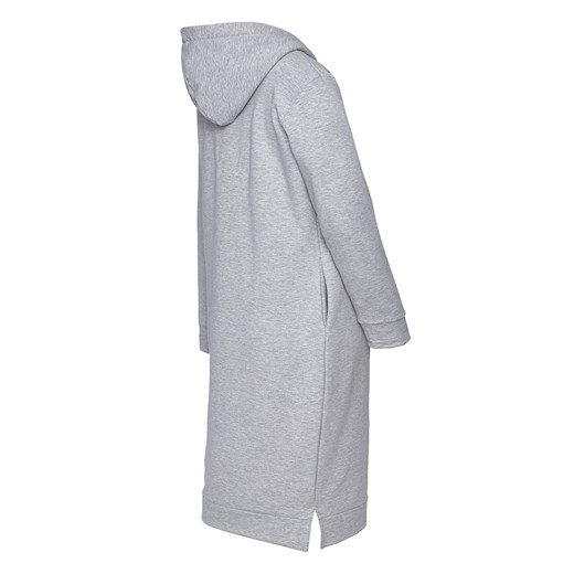 HOODED DRESS Light Grey Melange XS