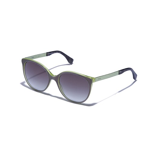 Damskie okulary przeciwsłoneczne w kolorze zielono-szarym