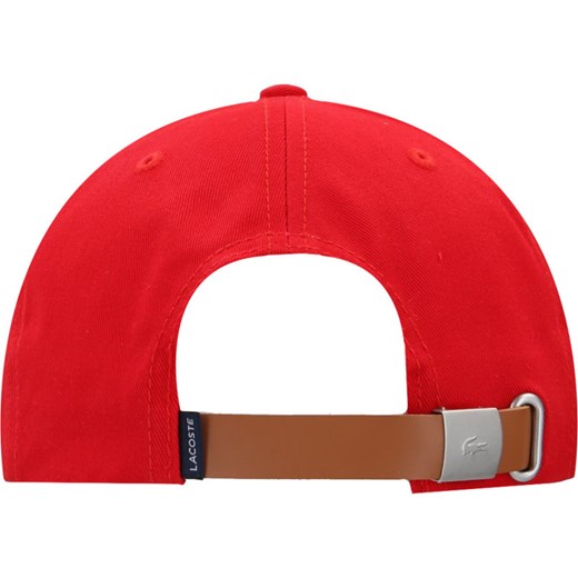 Czerwona czapka z daszkiem męska Lacoste 