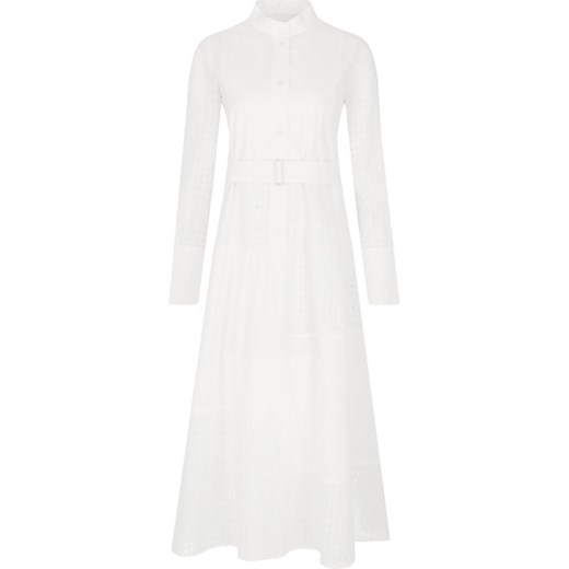 Sukienka BOSS Hugo z długim rękawem biała 