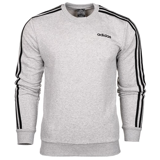 Bluza męska szara Adidas sportowa gładka 