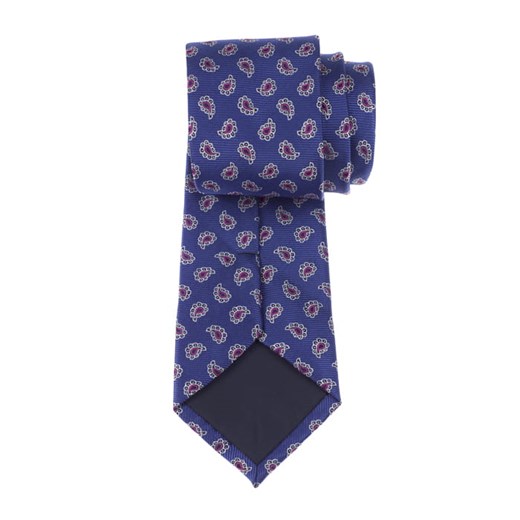 Krawat niebieski paisley EM 84  Em Men`s Accessories  EM Men's Accessories