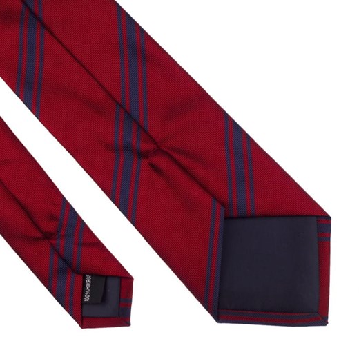 Krawat czerwony paski EM 38 Em Men`s Accessories   EM Men's Accessories