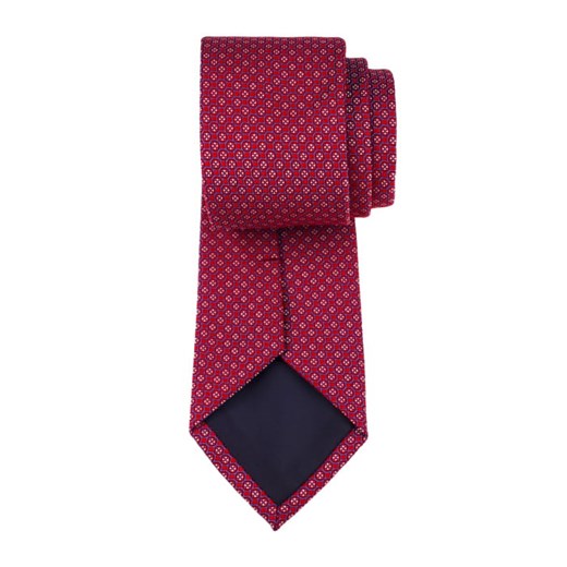 Różowy krawat Em Men`s Accessories w abstrakcyjnym wzorze 