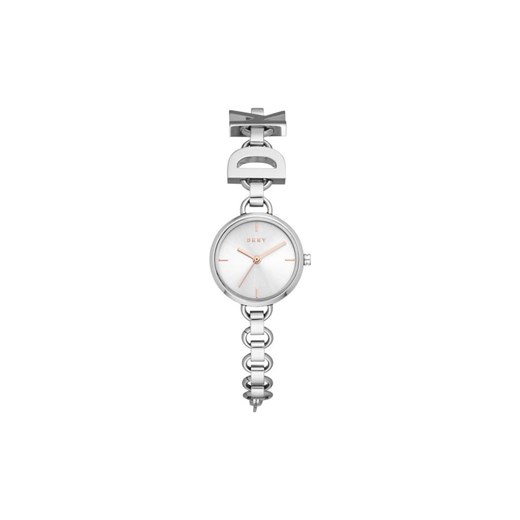 Zegarek srebrny Donna Karan analogowy 
