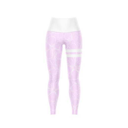 Spodnie damskie Vision Wear Sport sportowe różowe z nadrukami 