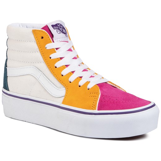 Sneakersy VANS - Sk8-Hi Platform 2 VN0A3TKNWVY1  (Mini Cord) Multi/Tr Wht   40.5 eobuwie.pl