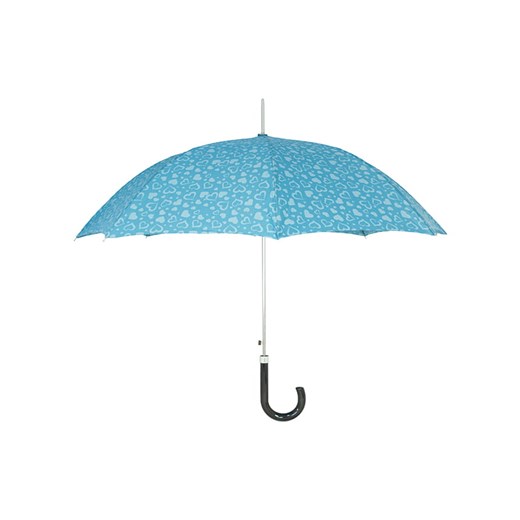 Parasol długi Blue Drop, wzór serc