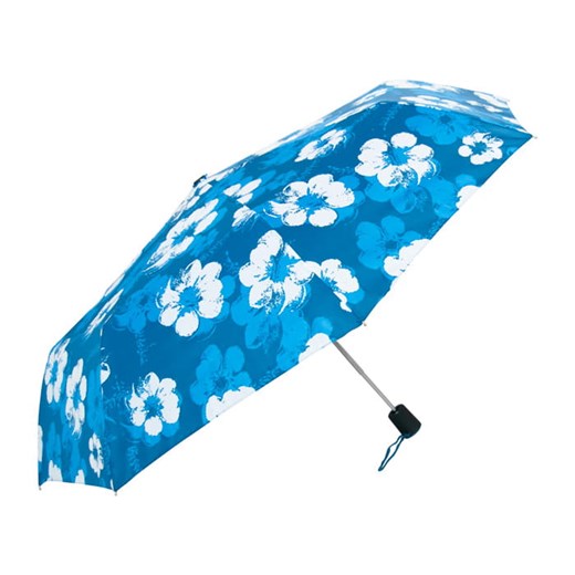 Parasol Blue Drop damski automatyczny - kwiaty