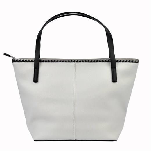 Shopper bag biała Pierre Cardin na ramię 