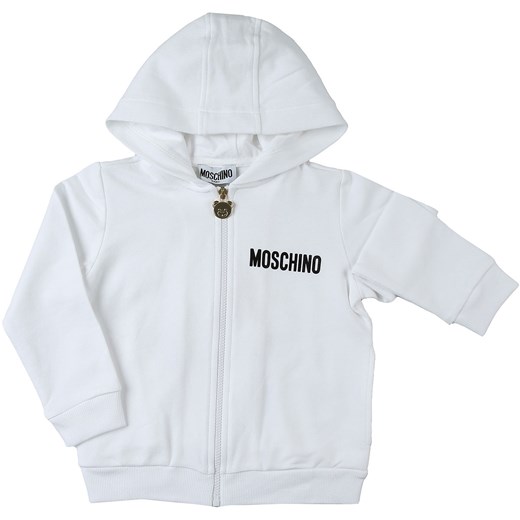 Moschino Bluzy Niemowlęce dla Chłopców Na Wyprzedaży, biały, Bawełna, 2019, 12 M 18M 24M 2Y 3Y Moschino  12 m promocja RAFFAELLO NETWORK 