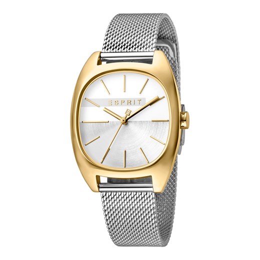 Esprit ES1L038M0115 Srebrny damski zegarek z nieskończonym złotem