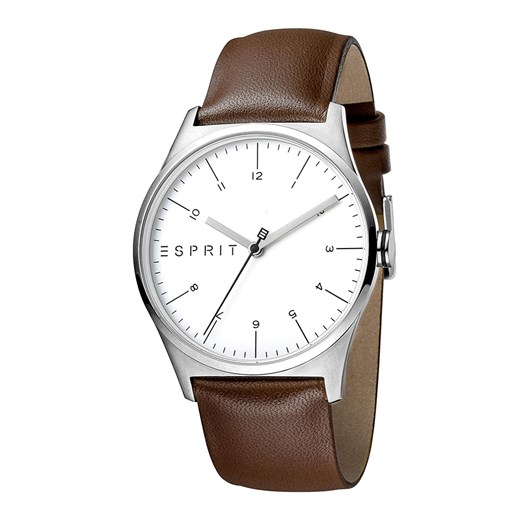 Esprit ES1G034L0015 Essential Srebrny brązowy zegarek męski