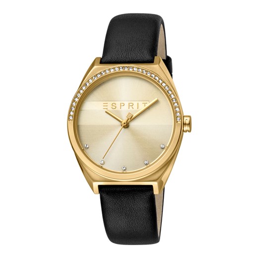 Esprit ES1L057L0025 Damski zegarek Slice Glam Gold w kolorze czarnym