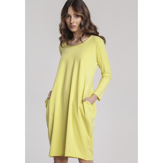 Żółta Sukienka Jenyris  Renee XL Renee odzież