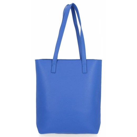 Shopper bag David Jones na ramię mieszcząca a6 matowa elegancka z breloczkiem