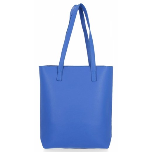 Shopper bag David Jones na ramię mieszcząca a6 matowa elegancka z breloczkiem 