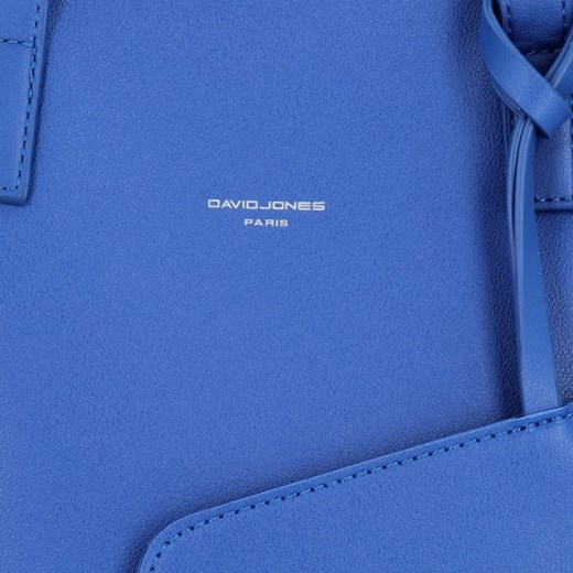Shopper bag David Jones matowa na ramię elegancka z breloczkiem