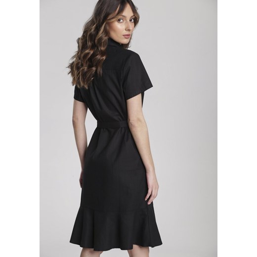 Czarna Sukienka Ginethia  Renee XL/XXL Renee odzież