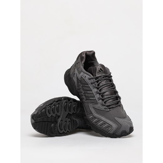 Czarne buty sportowe męskie Adidas Originals jesienne sznurowane z zamszu 