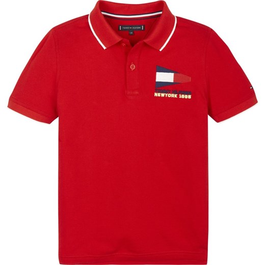 T-shirt chłopięce czerwony Tommy Hilfiger 