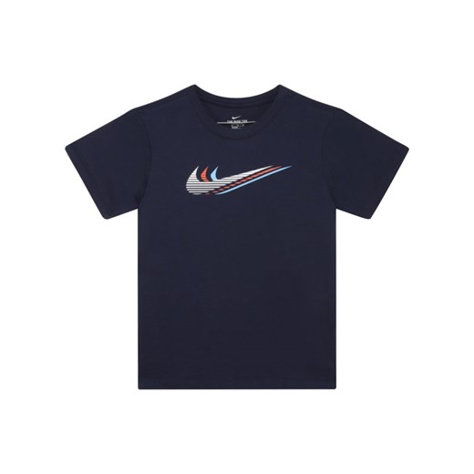 T-shirt chłopięce granatowy Nike 