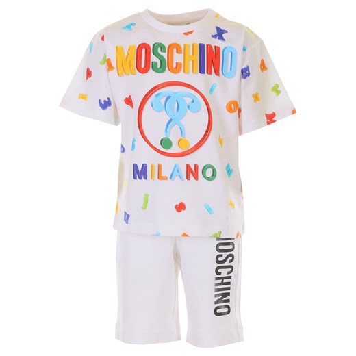 Moschino Koszulka Dziecięca dla Chłopców Na Wyprzedaży, biały, Bawełna, 2019, 10Y 4Y