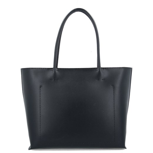 Shopper bag Calvin Klein czarna na ramię bez dodatków duża 