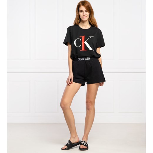 Bluzka damska Calvin Klein Underwear z okrągłym dekoltem w stylu młodzieżowym 