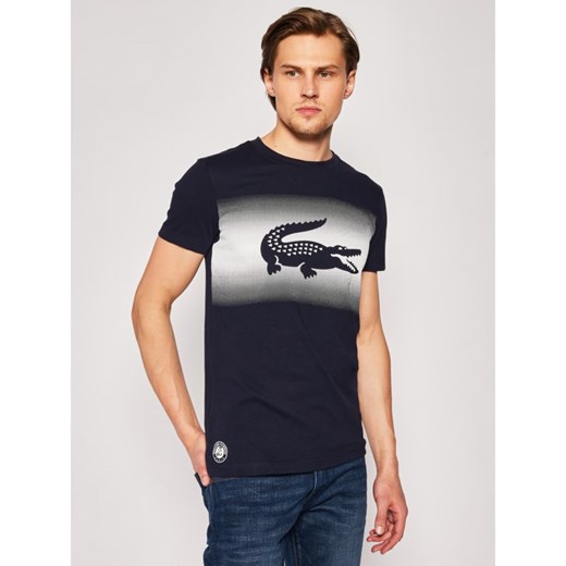 T-shirt męski Lacoste w stylu młodzieżowym na wiosnę 