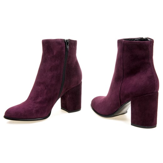 Botki Sala eleganckie jesienne na zamek skórzane 