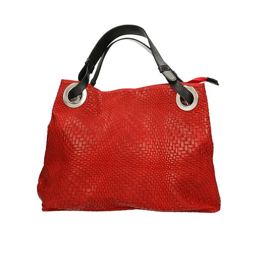 Shopper bag Ore10 bez dodatków czerwona na ramię 