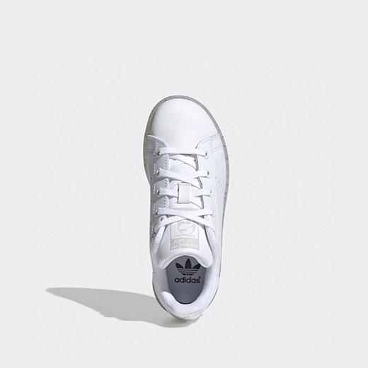 Białe trampki dziecięce Adidas Originals sznurowane 