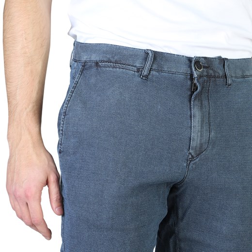 Niebieskie spodnie męskie Tommy Hilfiger bez wzorów z bawełny 
