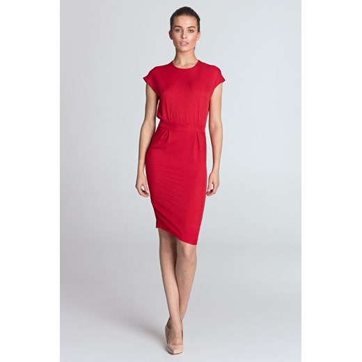 Sukienka ołówkowa S115 Red Nife  36 Bomawika