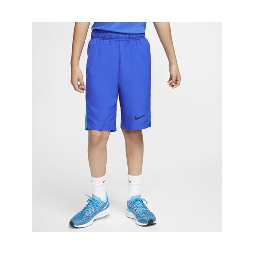 Spodenki treningowe z tkaniny dla dużych dzieci (chłopców) Nike - Niebieski Nike XL Nike poland