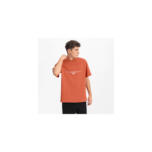 T-shirt męski Puma pomarańczowa z krótkim rękawem 