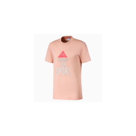 T-shirt męski różowy Puma sportowy 