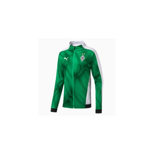 Puma kurtka męska zielona w abstrakcyjnym wzorze sportowa 