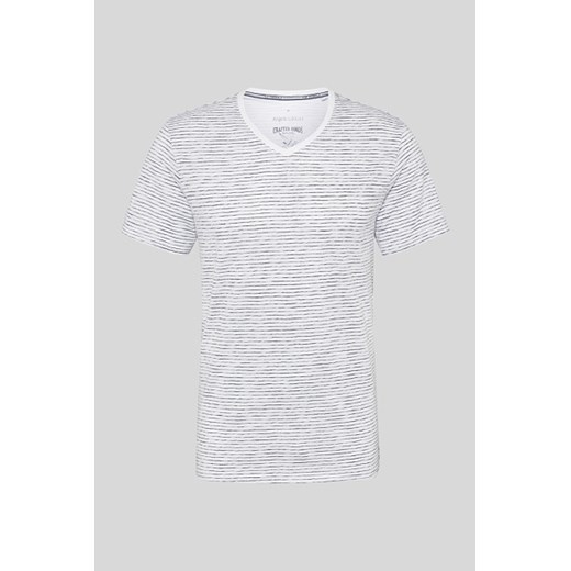 C&A T-shirt-bawełna bio-w paski, Biały, Rozmiar: 3XL